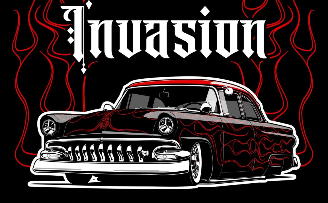 Kustom Invasion Car Show partial flyer September 2026